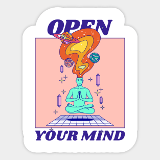 open your mind Sticker